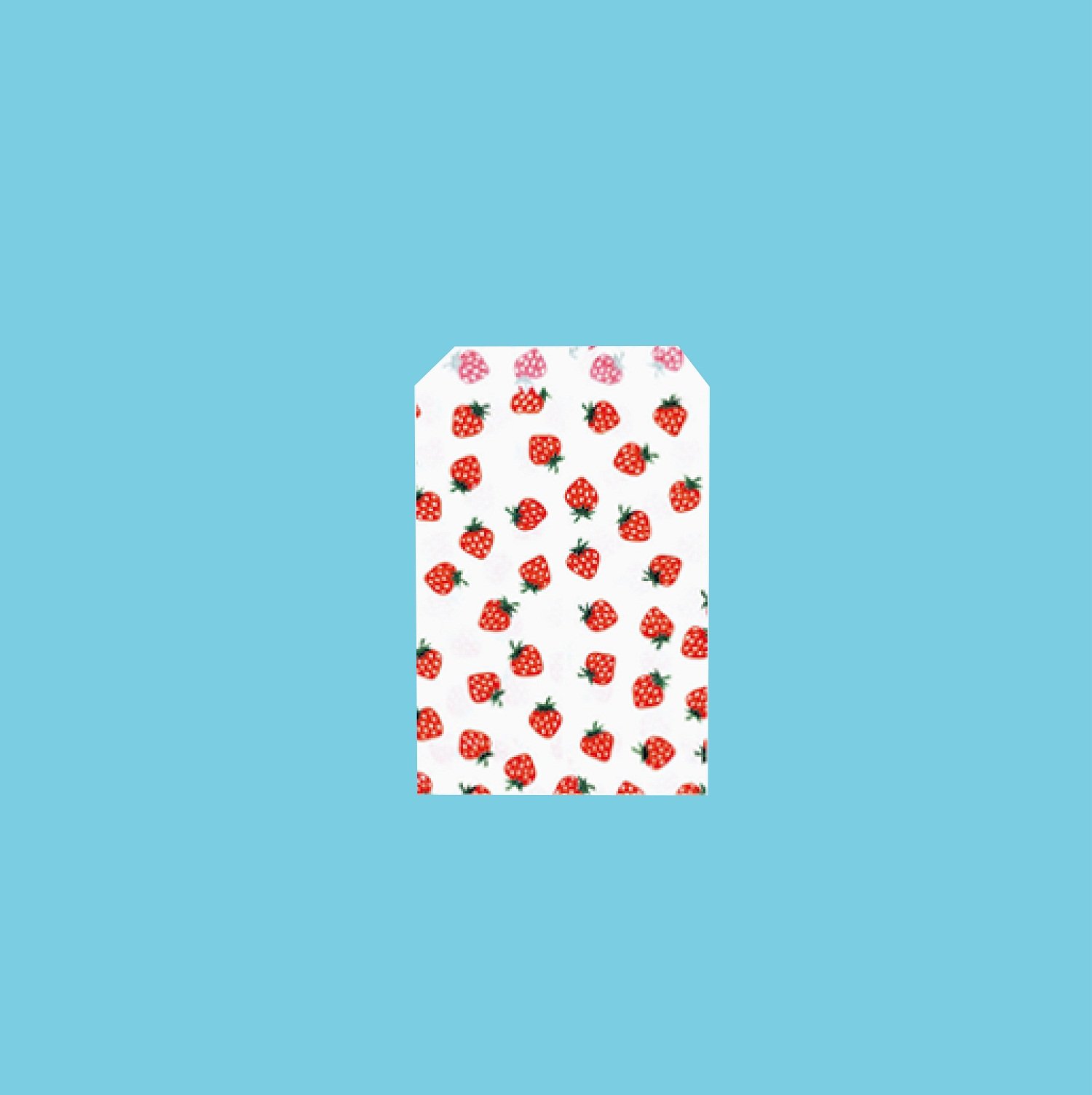 Amazon | 袋工房 紙平袋 いちご8号 100枚パック 80×115 フ-628